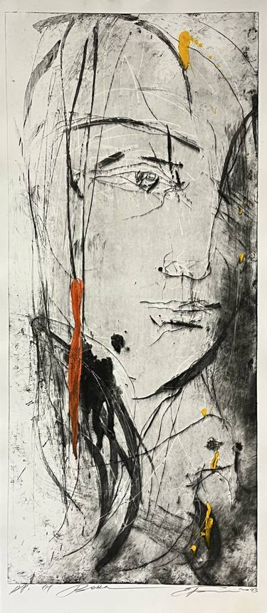 Original Fine Art Portrait Printmaking by Eduard Belskyi