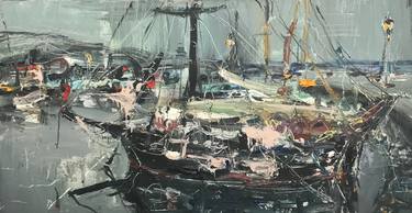 Print of Boat Paintings by Eduard Belskyi