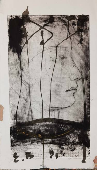 Original Portrait Printmaking by Eduard Belskyi