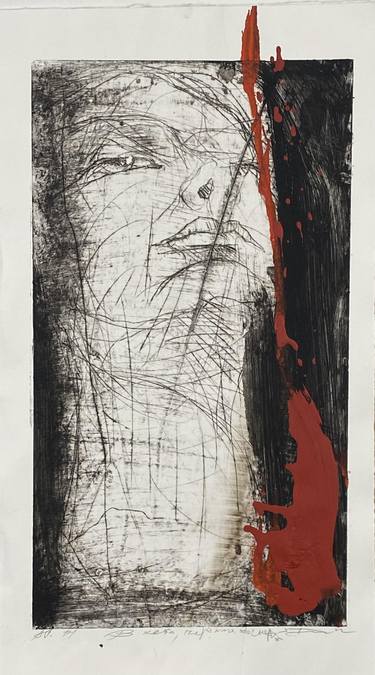 Original Expressionism Portrait Printmaking by Eduard Belskyi