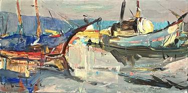 Print of Expressionism Ship Paintings by Eduard Belskyi