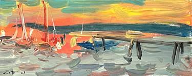 Print of Expressionism Seascape Paintings by Eduard Belskyi