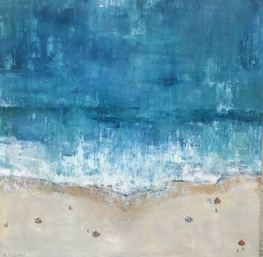 Original Abstract Expressionism Beach Paintings by martha escondeur