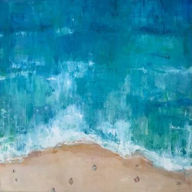Original Fine Art Beach Paintings by martha escondeur