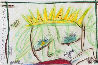 Original Abstract Expressionism People Drawings by Moda Monterotti