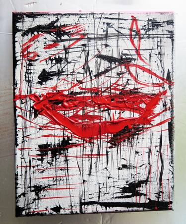 Original Abstract Expressionism Erotic Paintings by Moda Monterotti