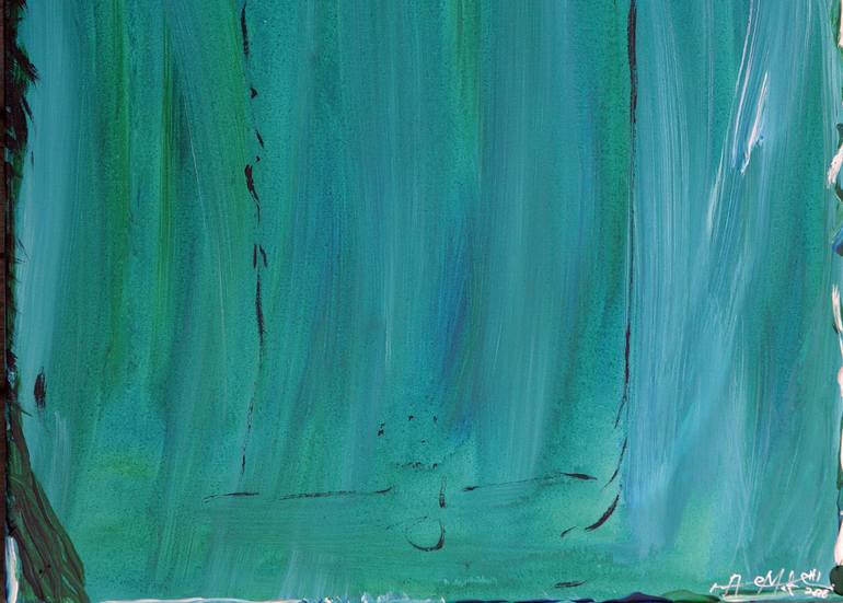 Original Abstract Expressionism Nature Painting by Moda  Monterotti 