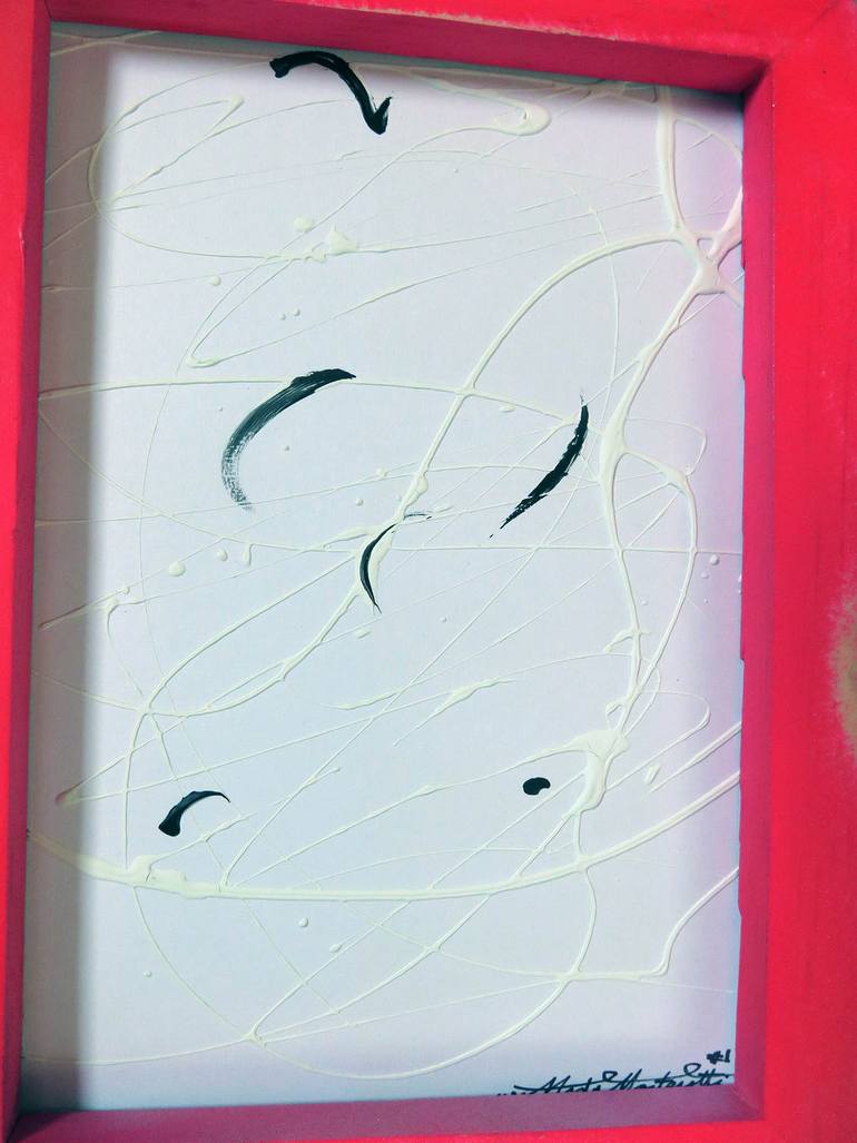 Original Abstract Expressionism Abstract Painting by Moda  Monterotti 