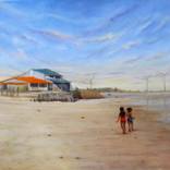 children on the beach by Marcos Vasconcelos