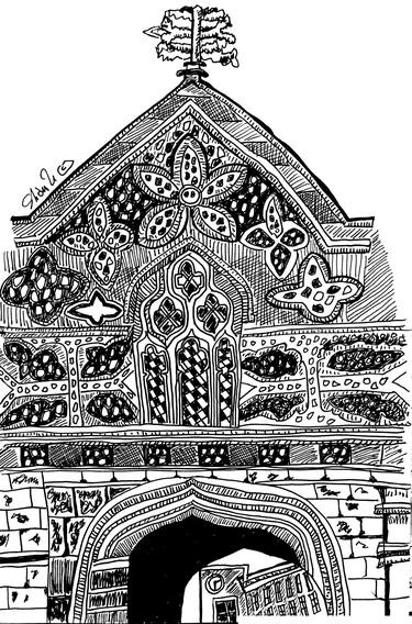Original Illustration Architecture Drawings by Shan Shantiq