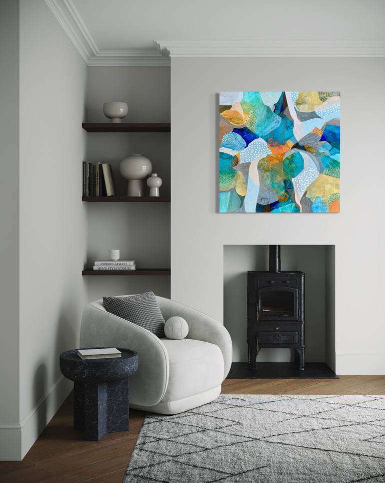 Original Abstract Expressionism Abstract Painting by Debbie Joplin