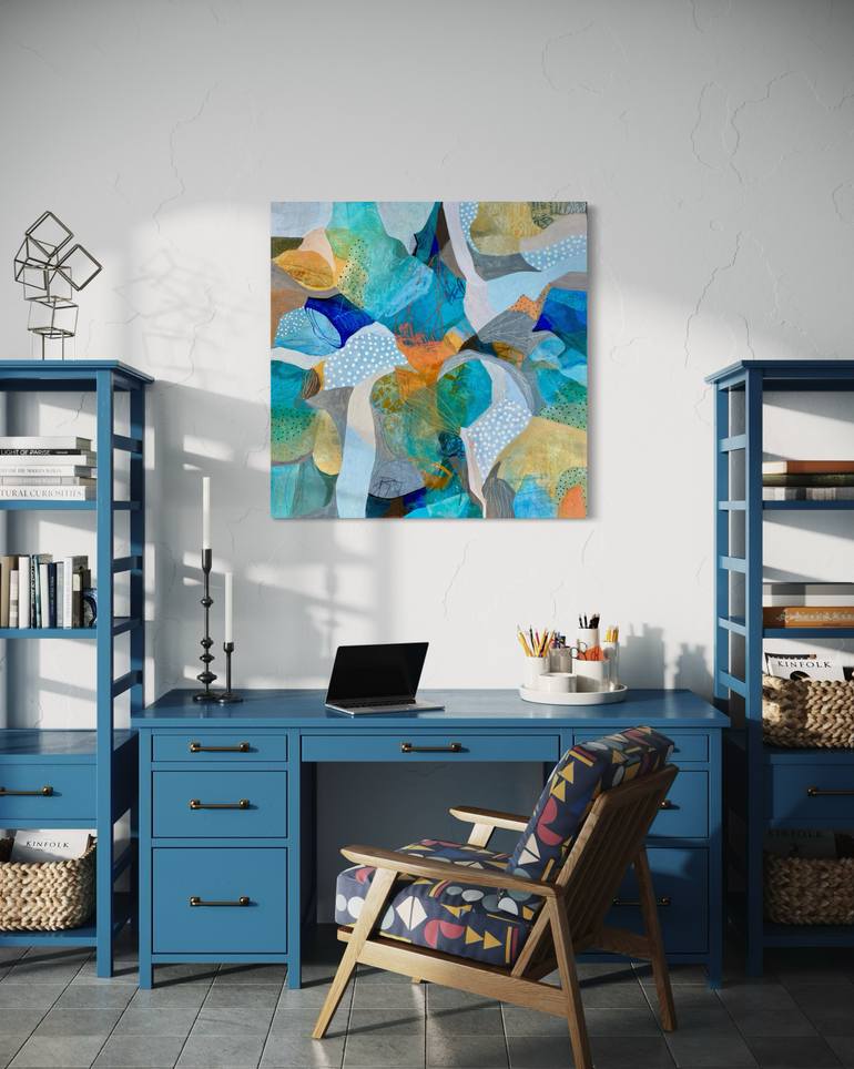 Original Abstract Expressionism Abstract Painting by Debbie Joplin