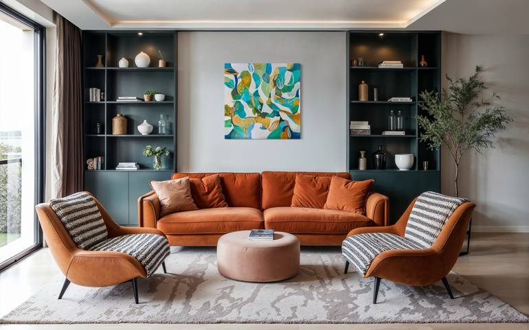 Original Abstract Expressionism Abstract Painting by Debbie Joplin