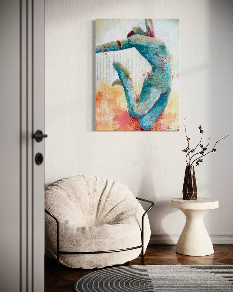 Original Abstract Women Painting by Debbie Joplin