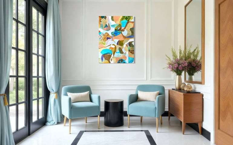 Original Abstract Expressionism Abstract Painting by Debbie Joplin