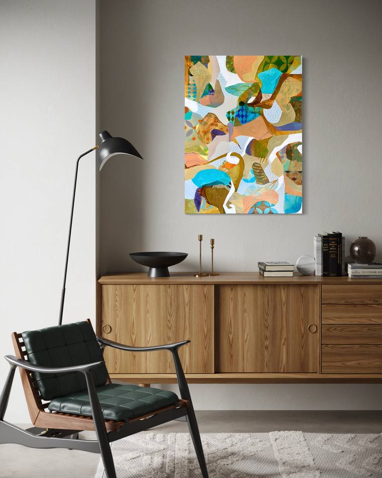 Original Abstract Expressionism Abstract Painting by Debbie Joplin