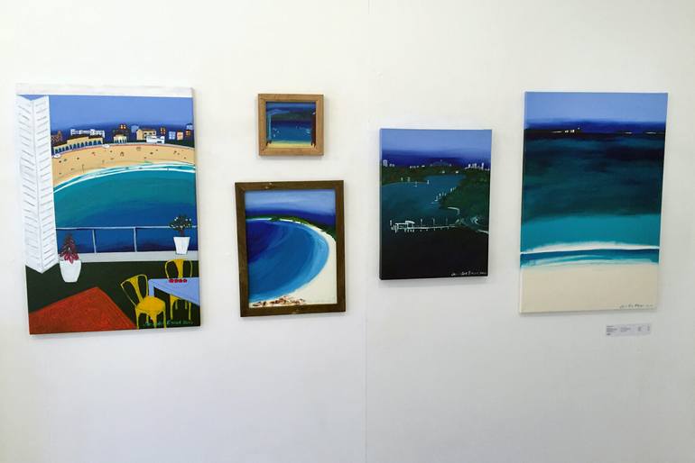 Original Impressionism Beach Painting by Jennifer Baird