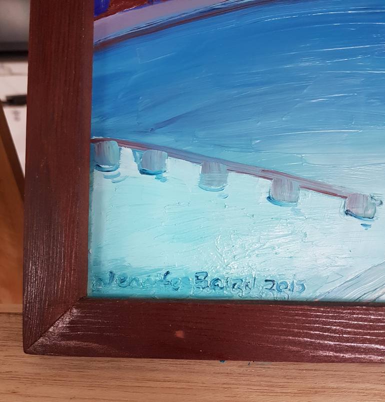 Original Impressionism Seascape Painting by Jennifer Baird