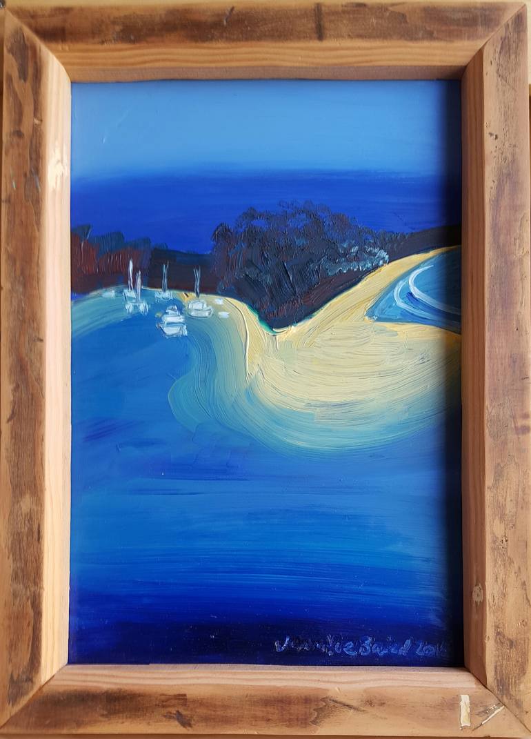 Original Impressionism Seascape Painting by Jennifer Baird