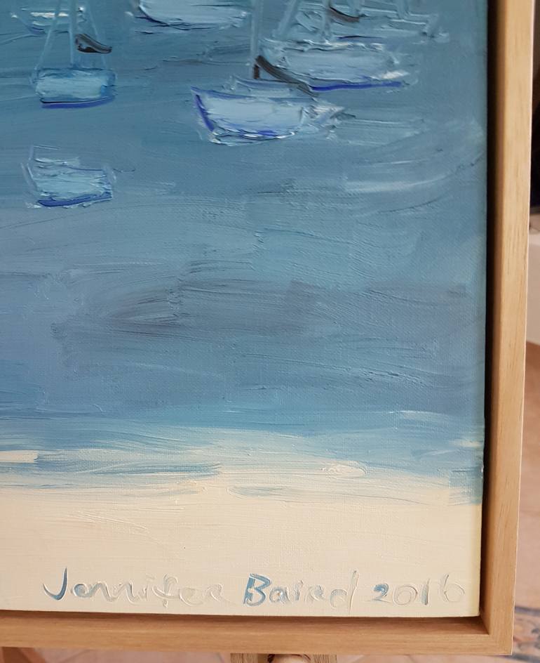 Original Impressionism Seascape Painting by Jennifer Baird