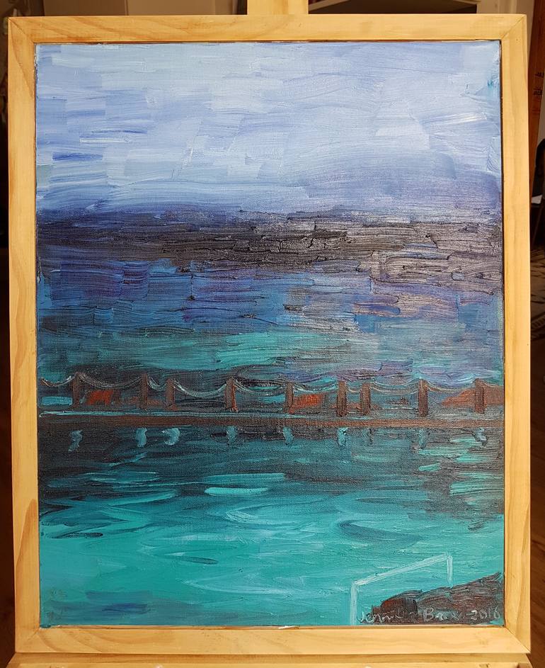 Original Impressionism Seascape Painting by Jennifer Baird