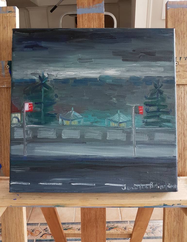 Original Impressionism Seascape Painting by Jennifer Baird