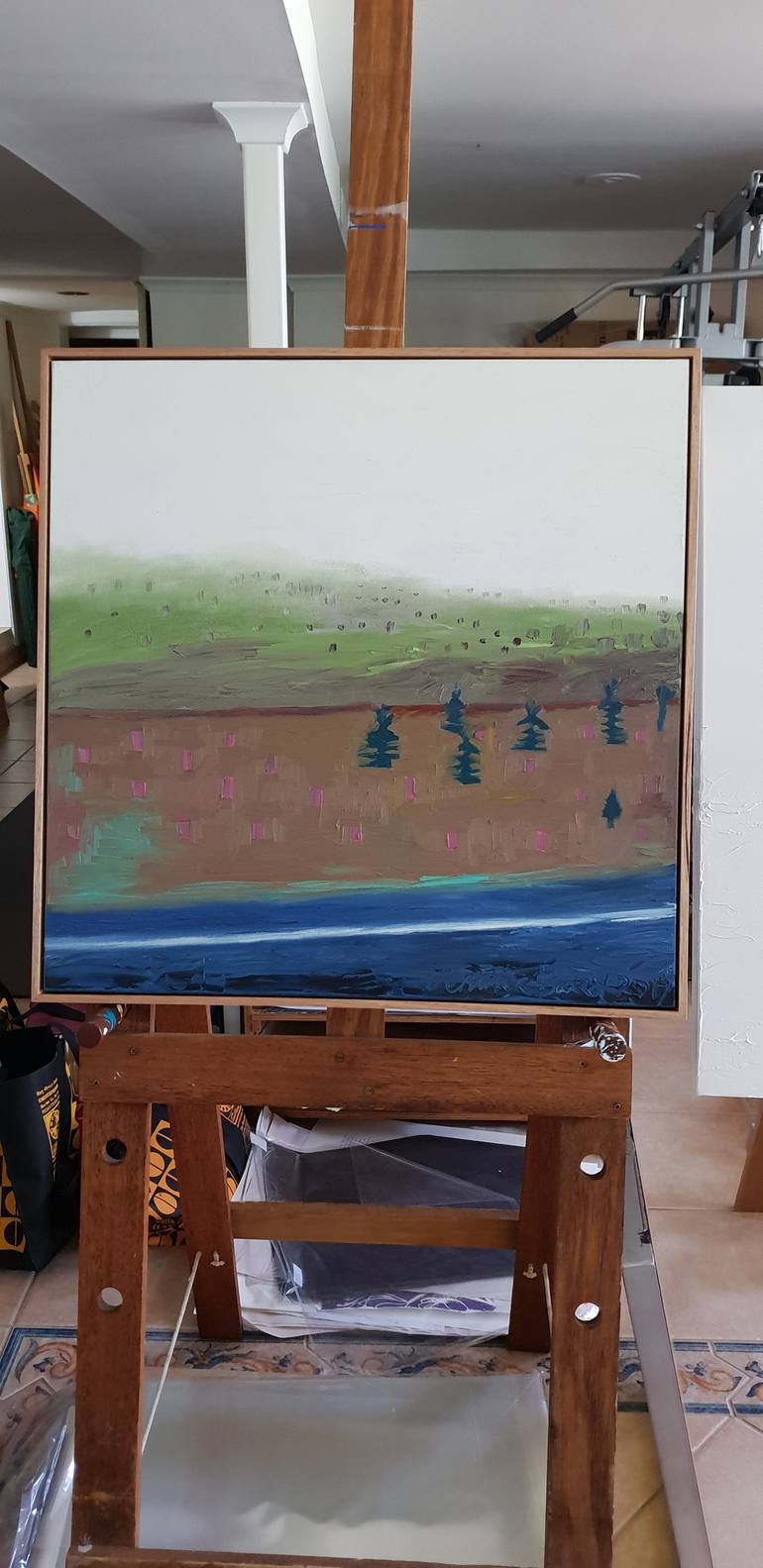 Original Expressionism Landscape Painting by Jennifer Baird