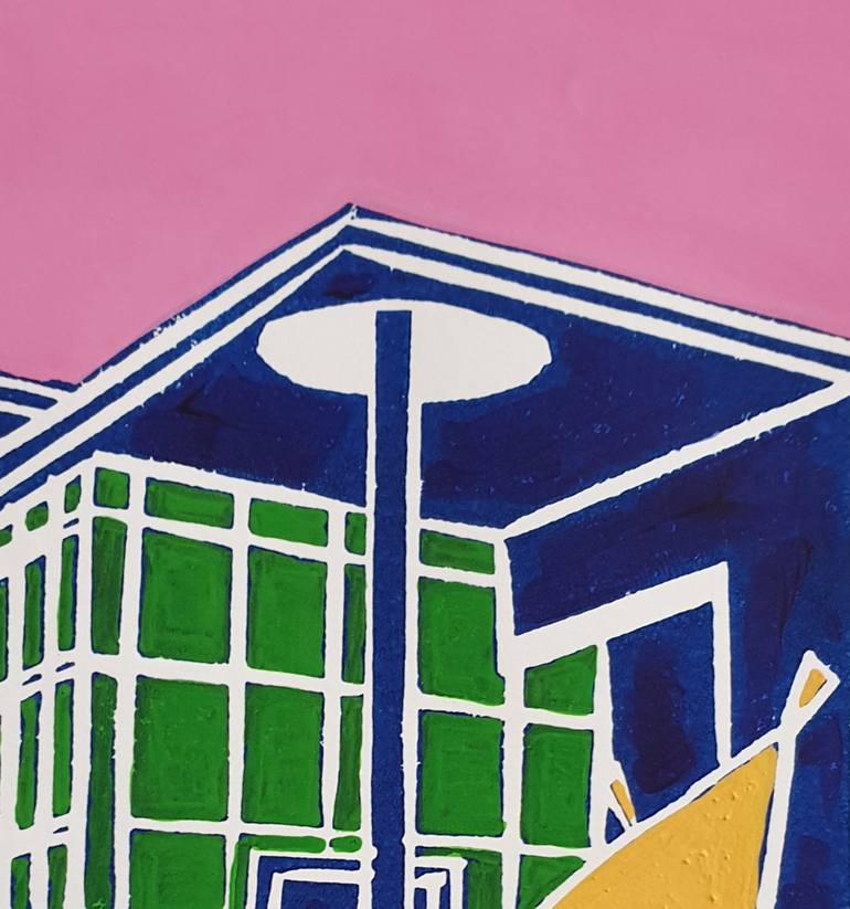 Original Pop Art Architecture Printmaking by Jennifer Baird