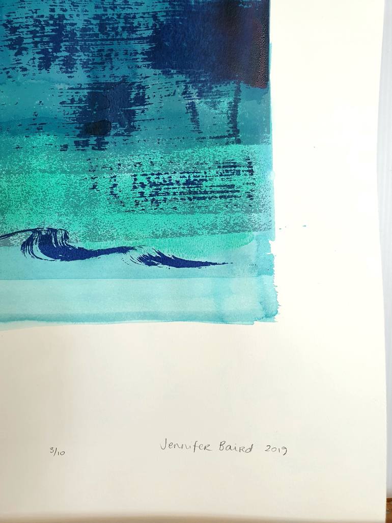 Original Seascape Printmaking by Jennifer Baird