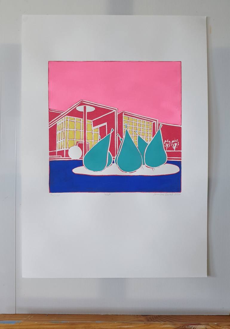 Original Minimalism Architecture Printmaking by Jennifer Baird