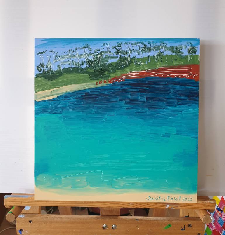 Original Impressionism Seascape Painting by Jennifer Baird
