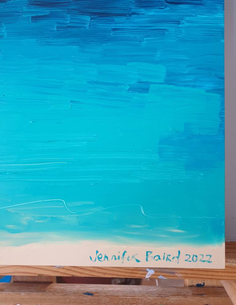 Original Impressionism Seascape Painting by Jennifer Baird