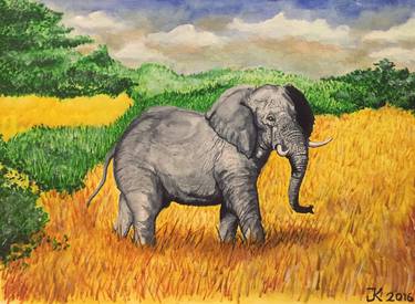 Saatchi Art Artist Johan Klövstedt; Paintings, “Elephant” #art
