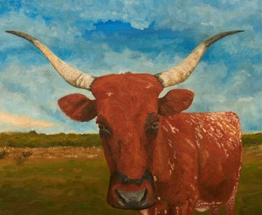 Original Cows Paintings by Earl Chaplin