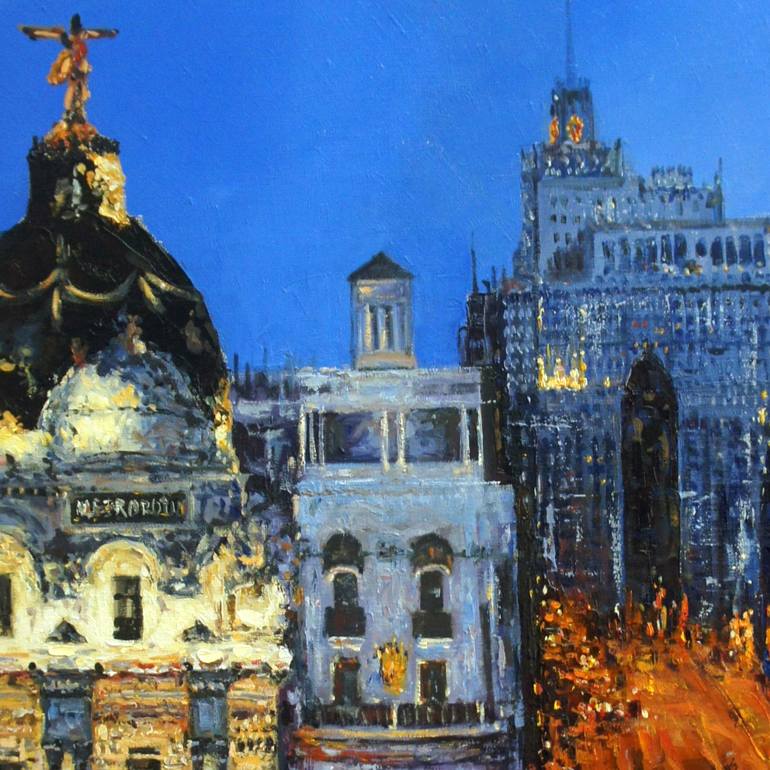 Original Expressionism Cities Painting by Vahan Shachramanyan