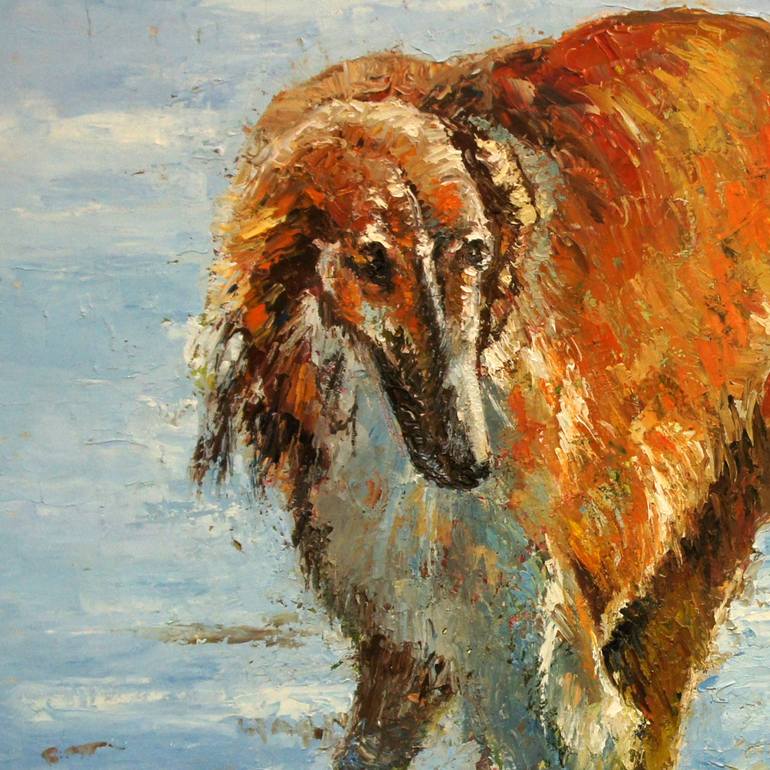 Original Impressionism Animal Painting by Vahan Shachramanyan