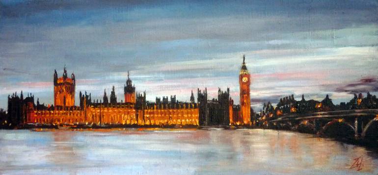 London - Palace of Westminster Painting by Vahan Shachramanyan ...