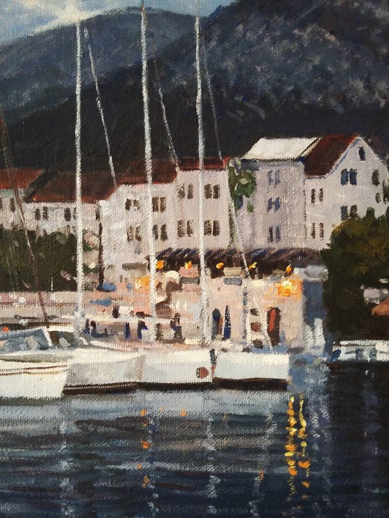 Original Impressionism Boat Painting by Vahan Shachramanyan