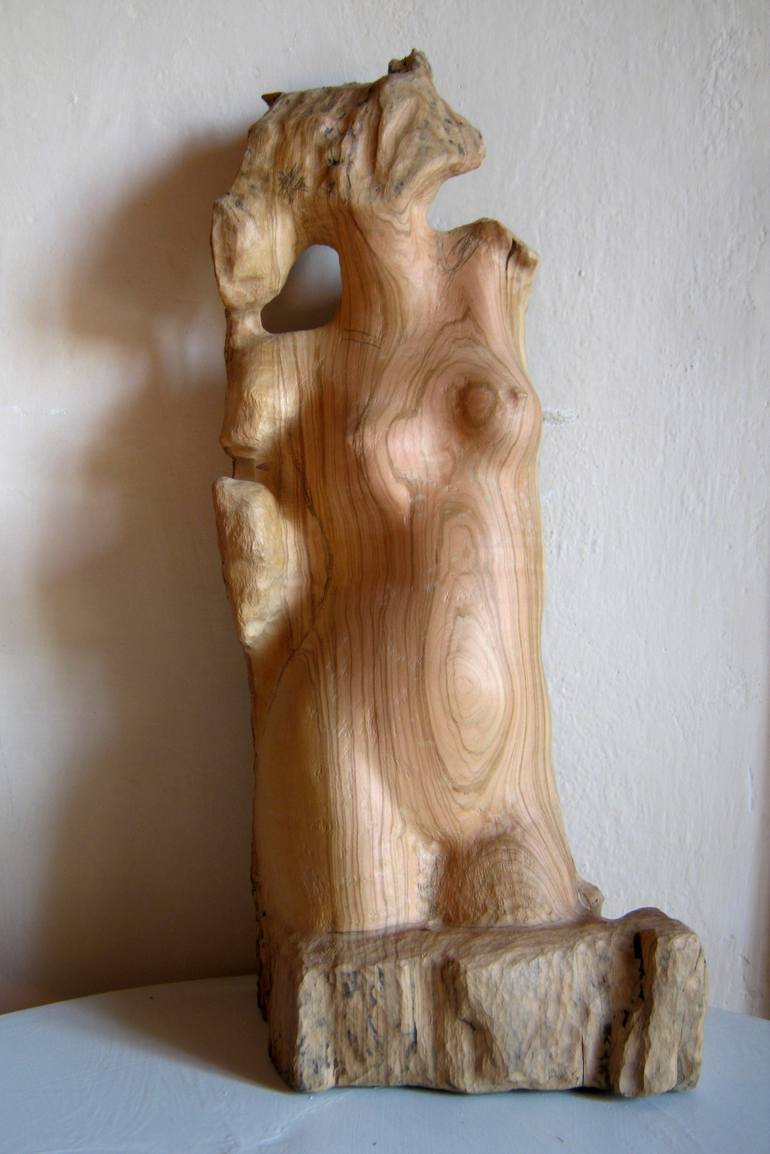 woman. olive wood - Print