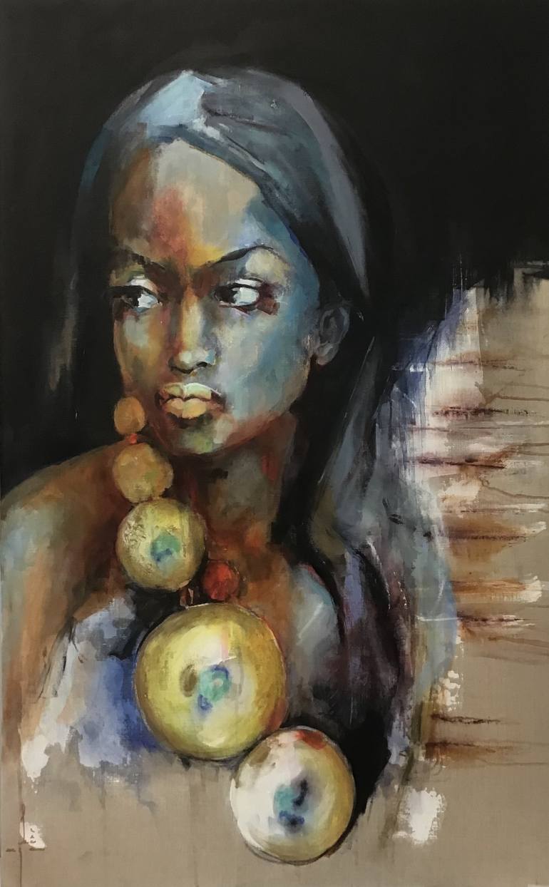 Beautiful and colorful figurative art picture