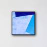 Here is an example of this artwork with an 8"x8" black frame.  Because it is a square abstract piece, you can hang it in any direction you like.