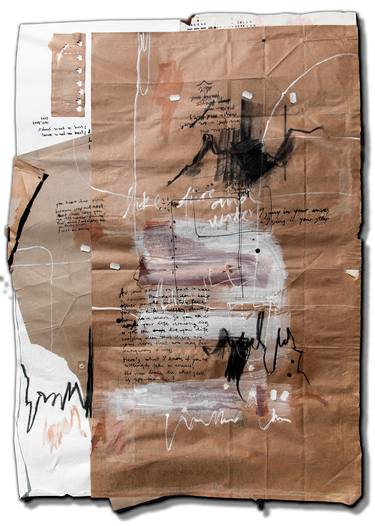 Print of Conceptual Calligraphy Collage by Patricia Iliuc