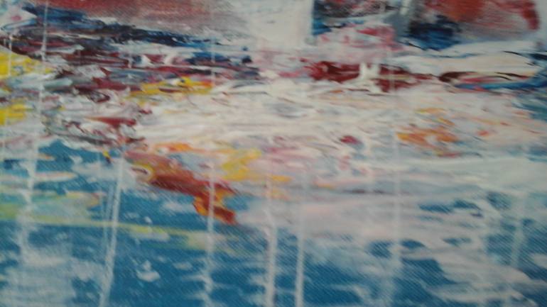 Original Impressionism Boat Painting by Tracey Dawes