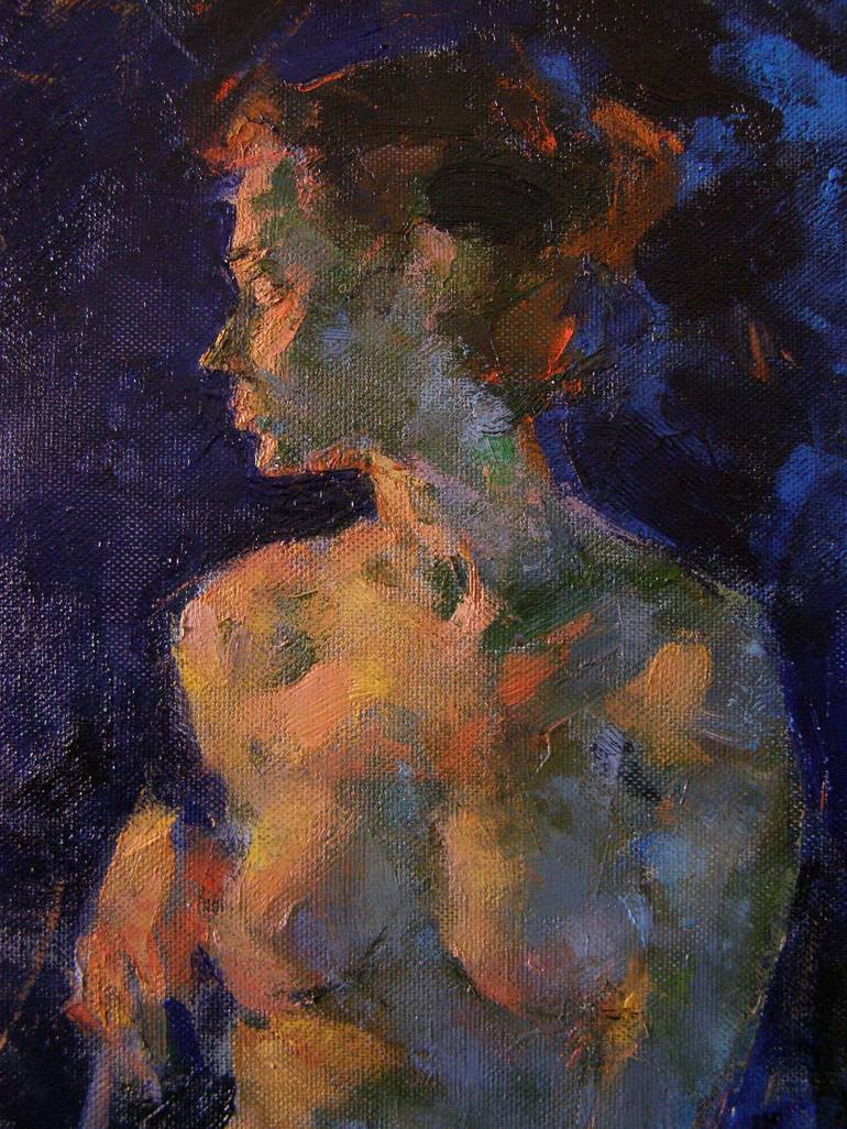 Original Expressionism Nude Painting by Igor Shcherbakov