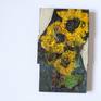 Sunflowers. oil on wood. 34x20cm. 2018. Voronezh. Enjoy!
