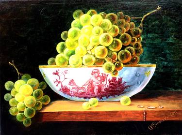 Still life with grapes thumb