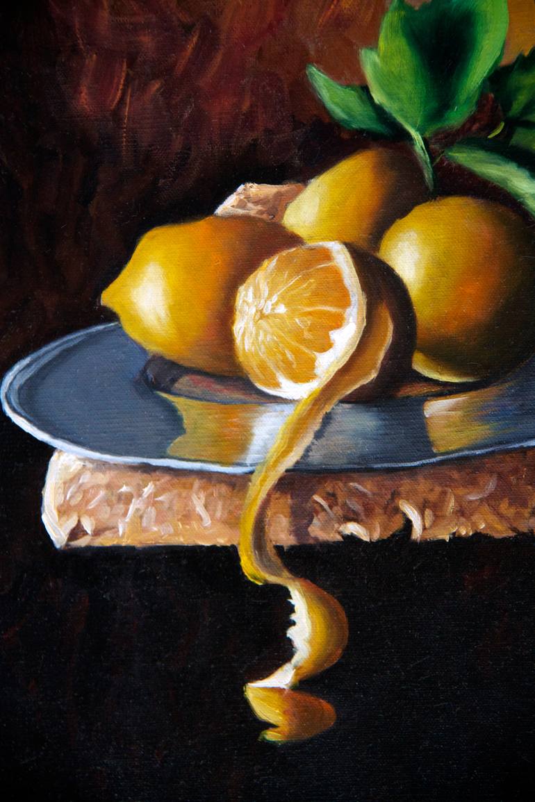 Original Realism Food & Drink Painting by Lilia Omoloeva