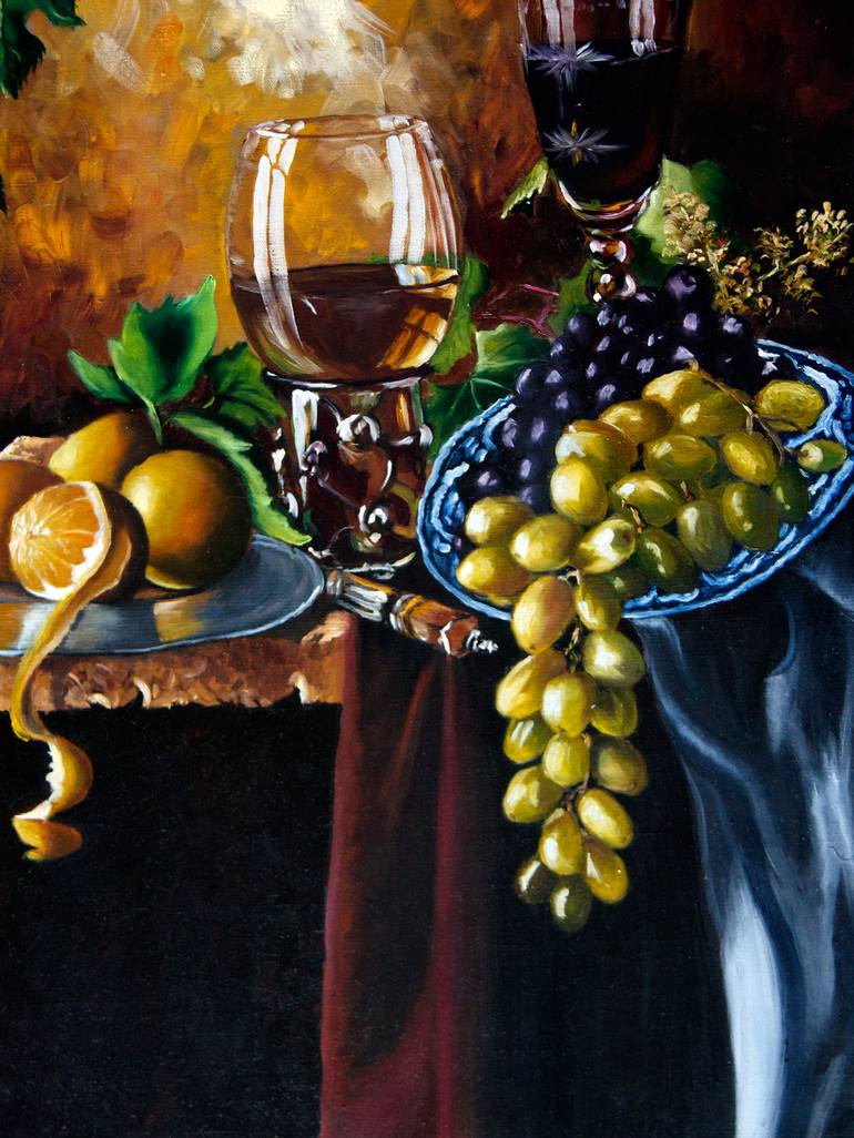 Original Realism Food & Drink Painting by Lilia Omoloeva