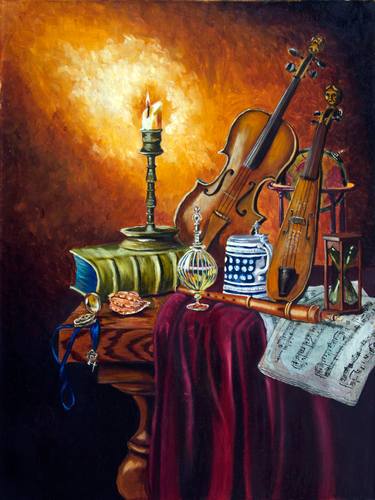 Print of Realism Music Paintings by Lilia Omoloeva