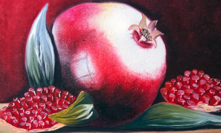 Original Art Deco Still Life Painting by Lilia Omoloeva